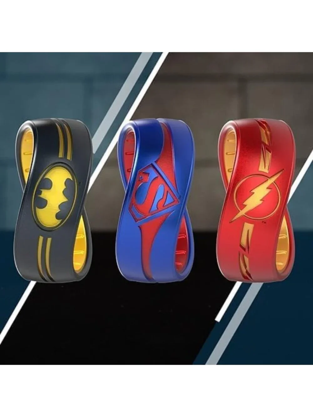 DC Comics Etched Silicone Ring - Comfortable, Breathable, Safe & Stylish